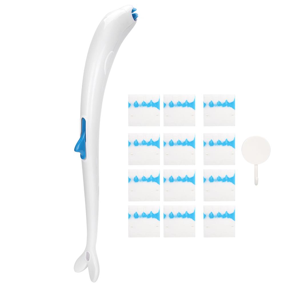 Одноразовая система для чистки туалета, одноразовый набор для чистки туалета с 12 сменными сменными насадками для чистки